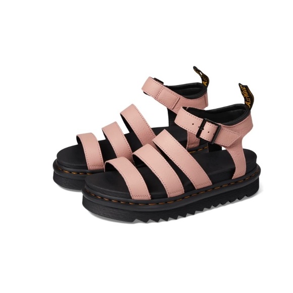 Peach Doc Marten sandals.  Women size 7 - Picture 2 of 4